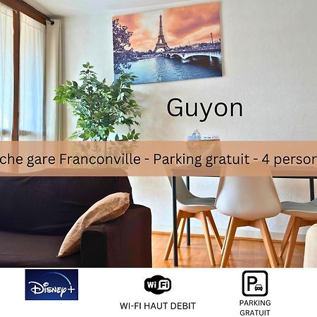 Апартаменты Guyon - Cosy Proche Gare Parking Facile - Balcon #Sirdest Франконвиль Экстерьер фото